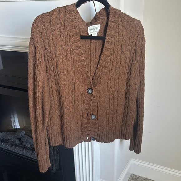 AE Brown Cable Knit Sweater - Picture 1 of 1